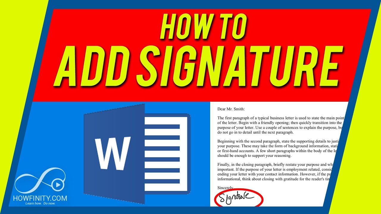 insert a signature in word 2011 for mac